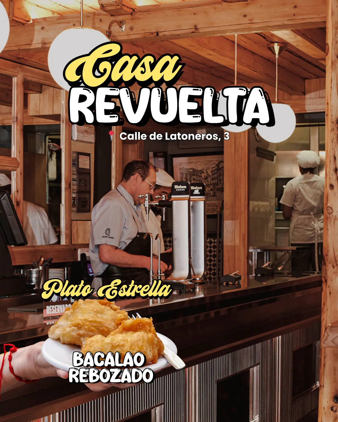 Diapositiva del carrusel con selección de tabernas tradicionales de Madrid.