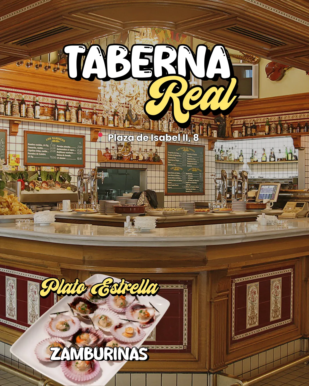 Diapositiva del carrusel con platos imprescindibles.