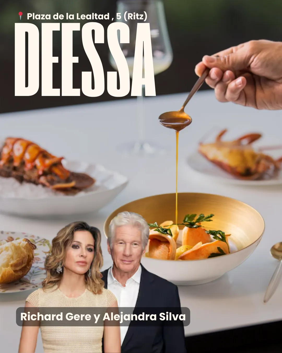 Diapositiva del carrusel con especialidades de cada restaurante.