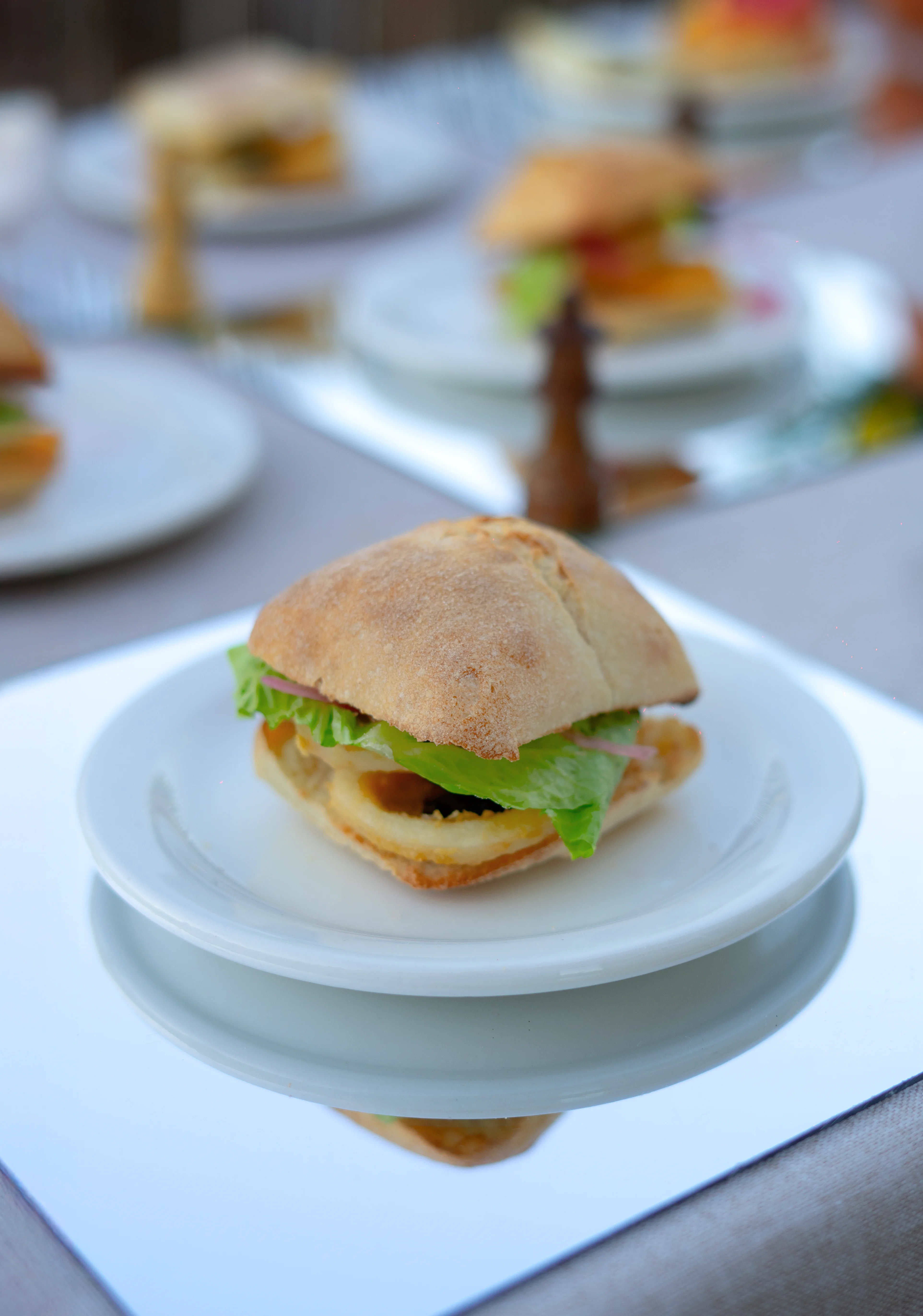 Bocadillo gourmet de calamares - cierre del carrusel