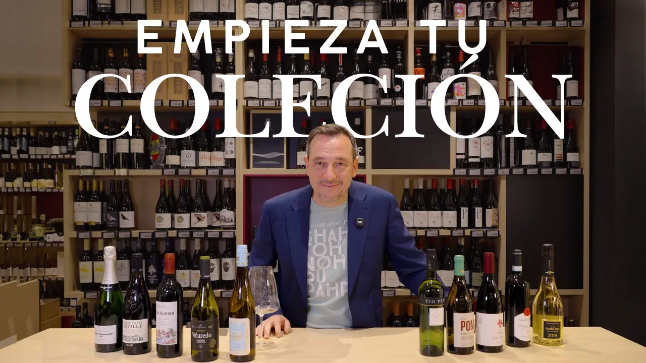 Bodegón cinematográfico con una cuidada selección de botellas de vino de alta gama en el set de grabación.